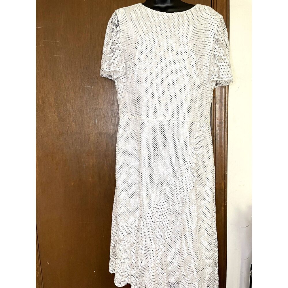 Lauren Ralph Lauren Floral Lace Ruffle Dress Women's 12